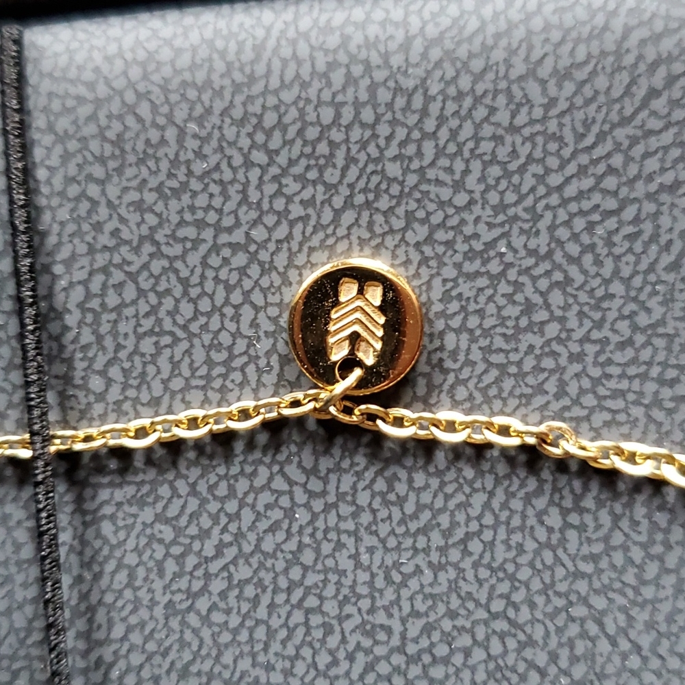 Gold Necklace Brass and Unity - Picture 3 of 3